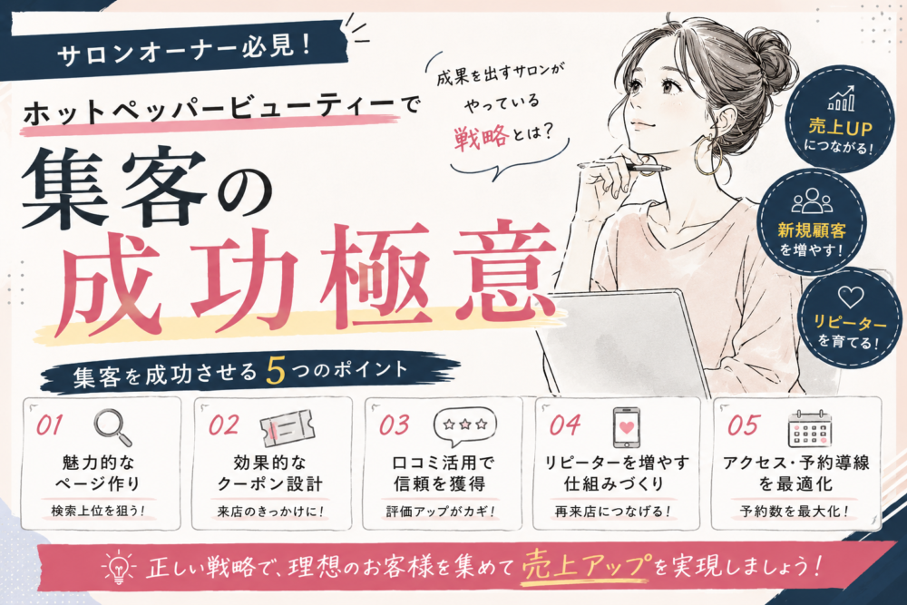 ホットペッパービューティー集客の成功極意